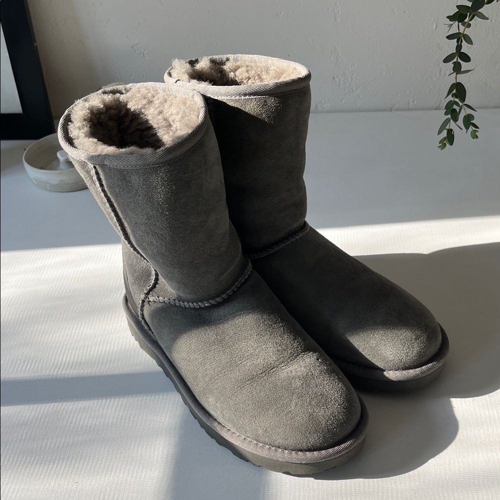 UGG Grey Shearling Winter Boots